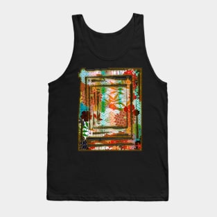 Cherry Blossom Sakura Flower Woodblock Art Japan Vaporwave 410 Tank Top